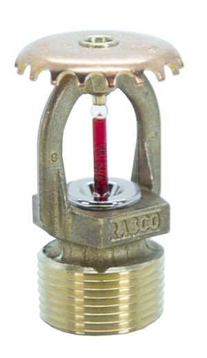 Viking, Quick Response Fire Sprinkler Head, 1/2, Upright, Fusible Link,  Brass, 17535